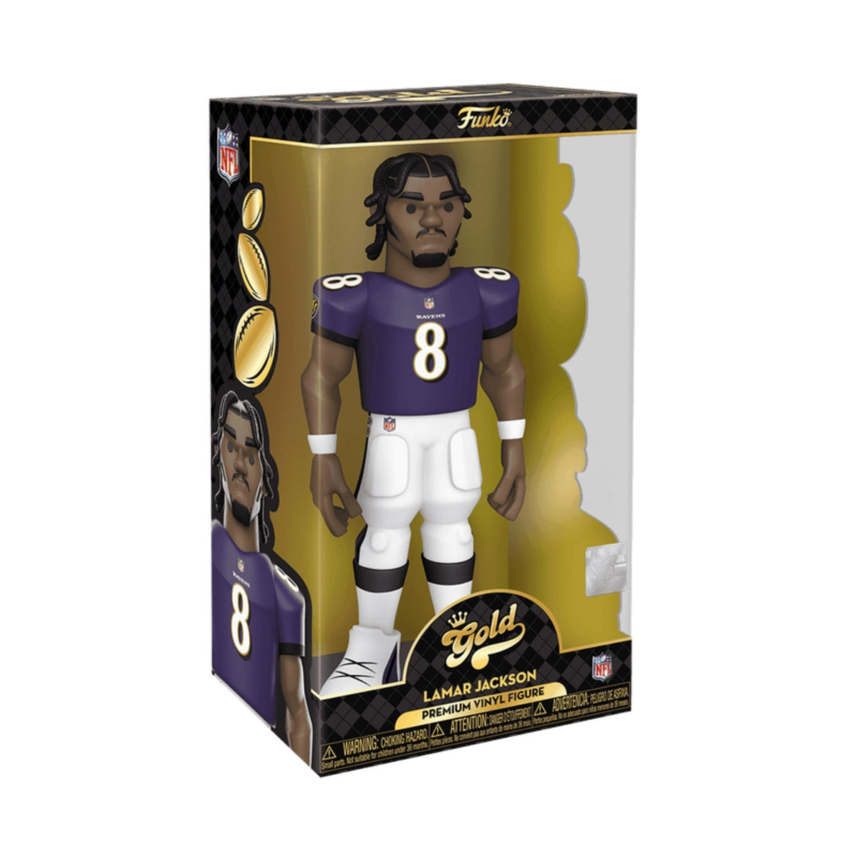 Funko Gold NFL: Lamar Jackson Baltimore Ravens 12-Inch Vinyl Figure