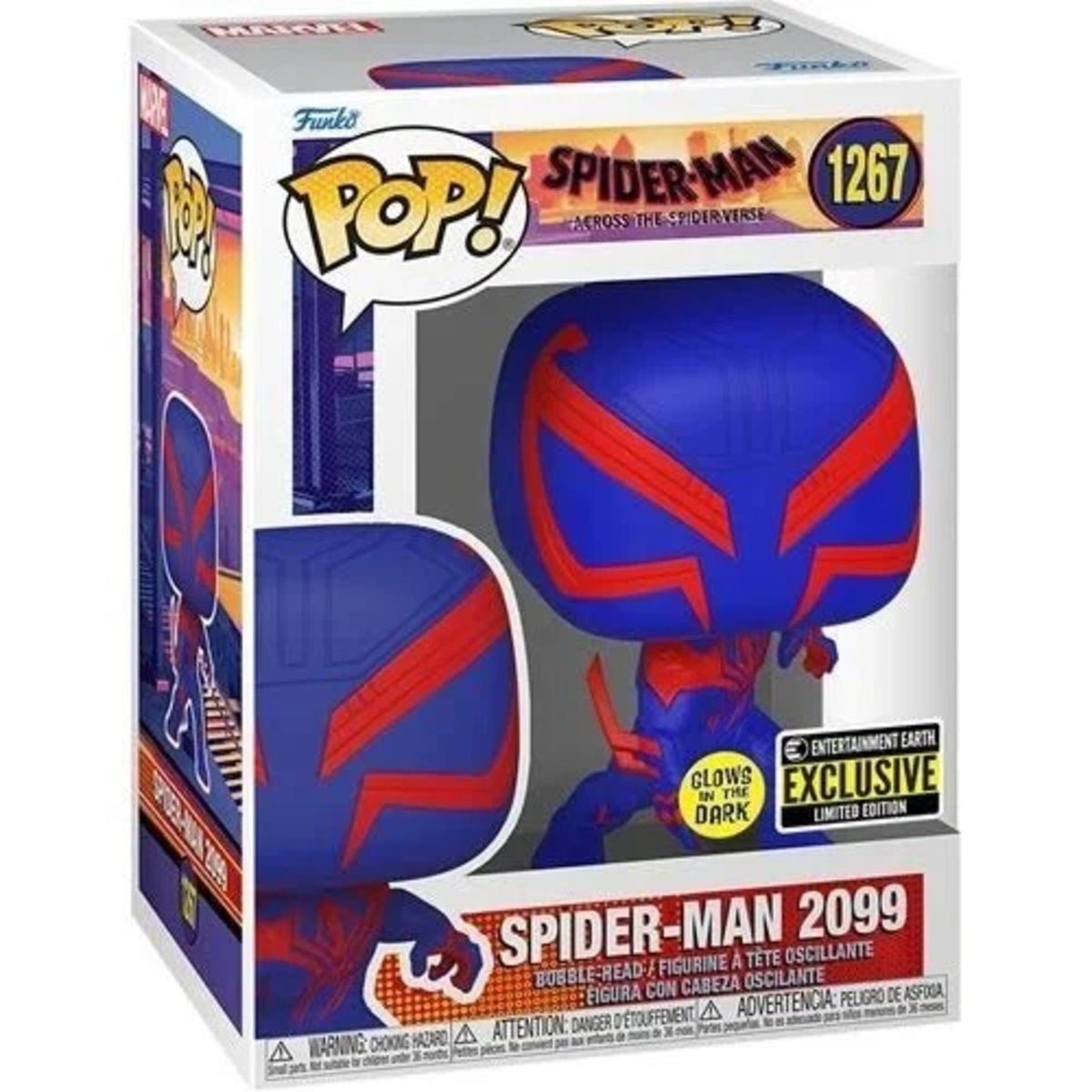 Funko Pop Marvel Spider-Verse: Spider-Man 2099 4-Inch Vinyl Figure #1267