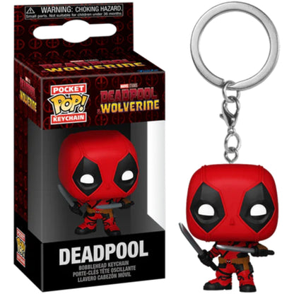 Funko Pop Marvel: Deadpool with Swords 1.5-Inch Vinyl Keychain