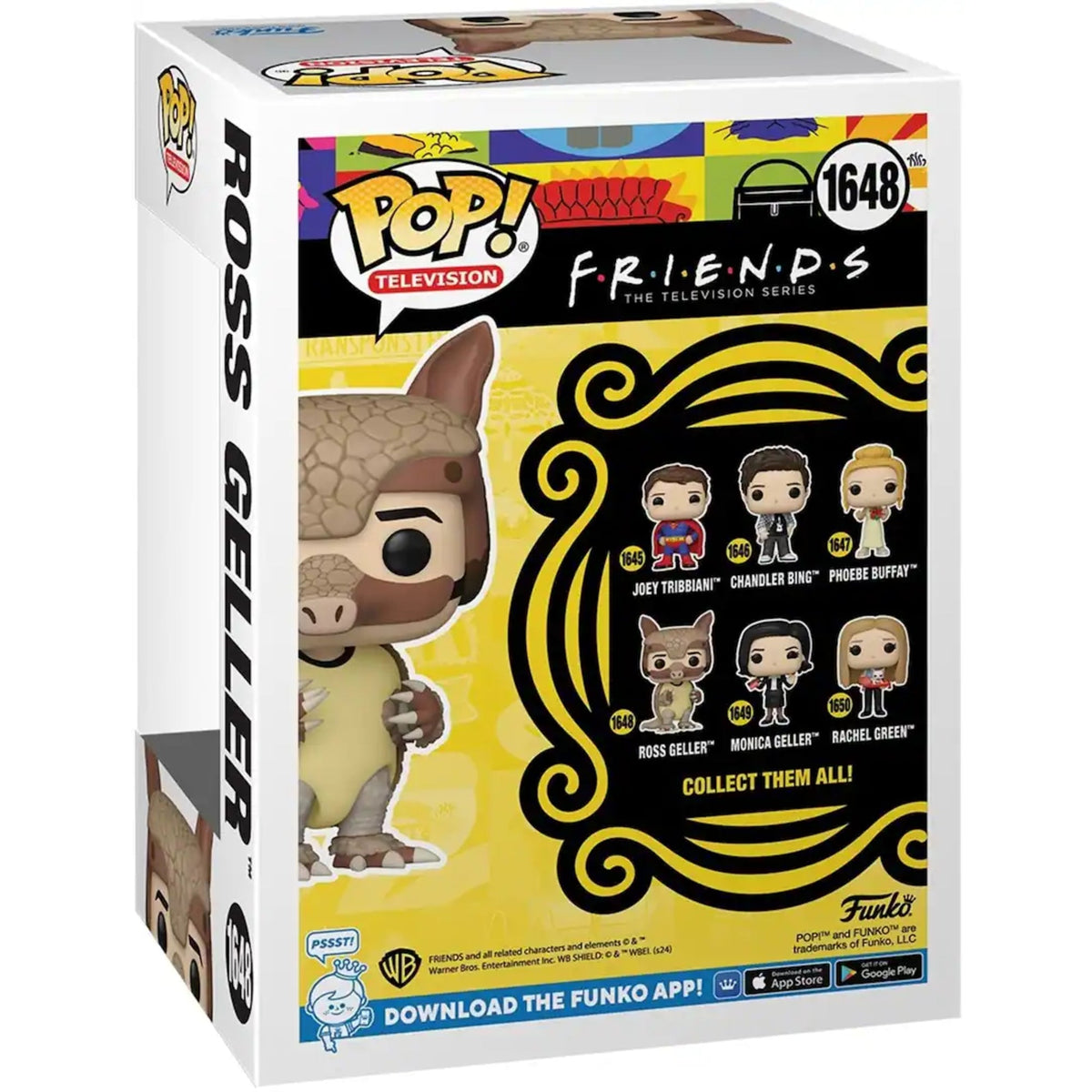 Funko Pop Friends: Ross Geller (Holiday Armadillo) 4-Inch Vinyl Figure #1648
