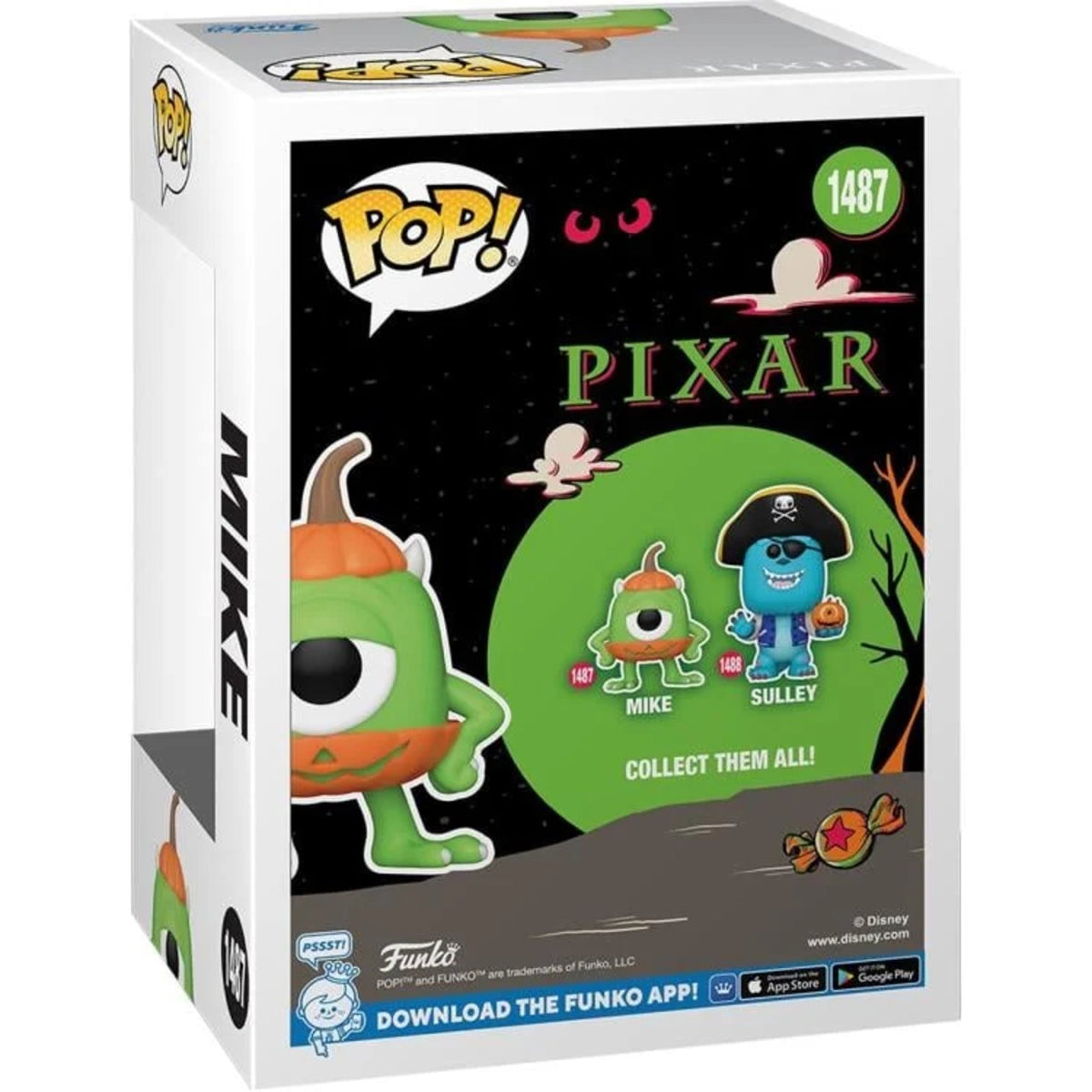 Funko Pop Disney: Mike Wazowski (Pumpkin) 4-Inch Vinyl Figure #1487
