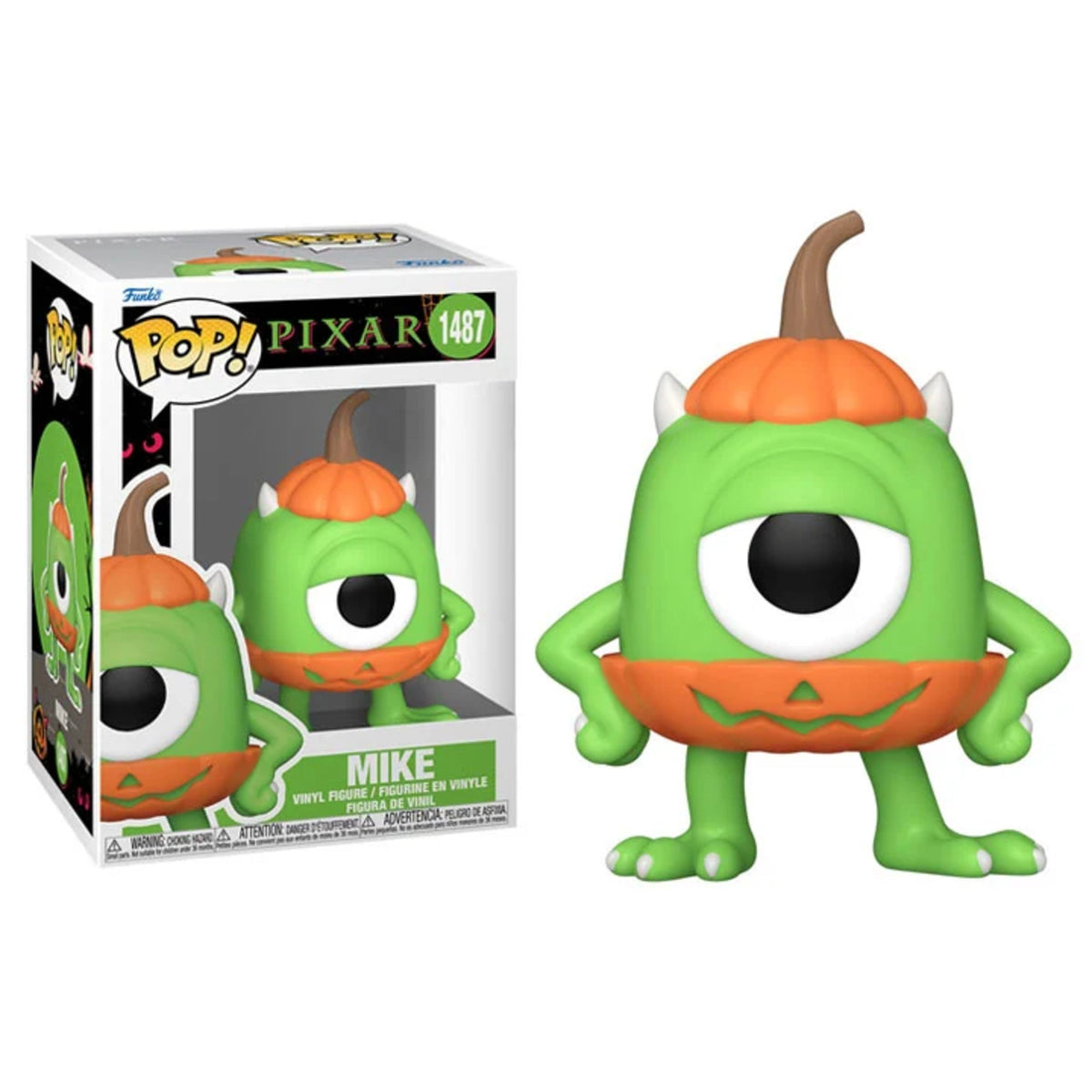 Funko Pop Disney: Mike Wazowski (Pumpkin) 4-Inch Vinyl Figure #1487