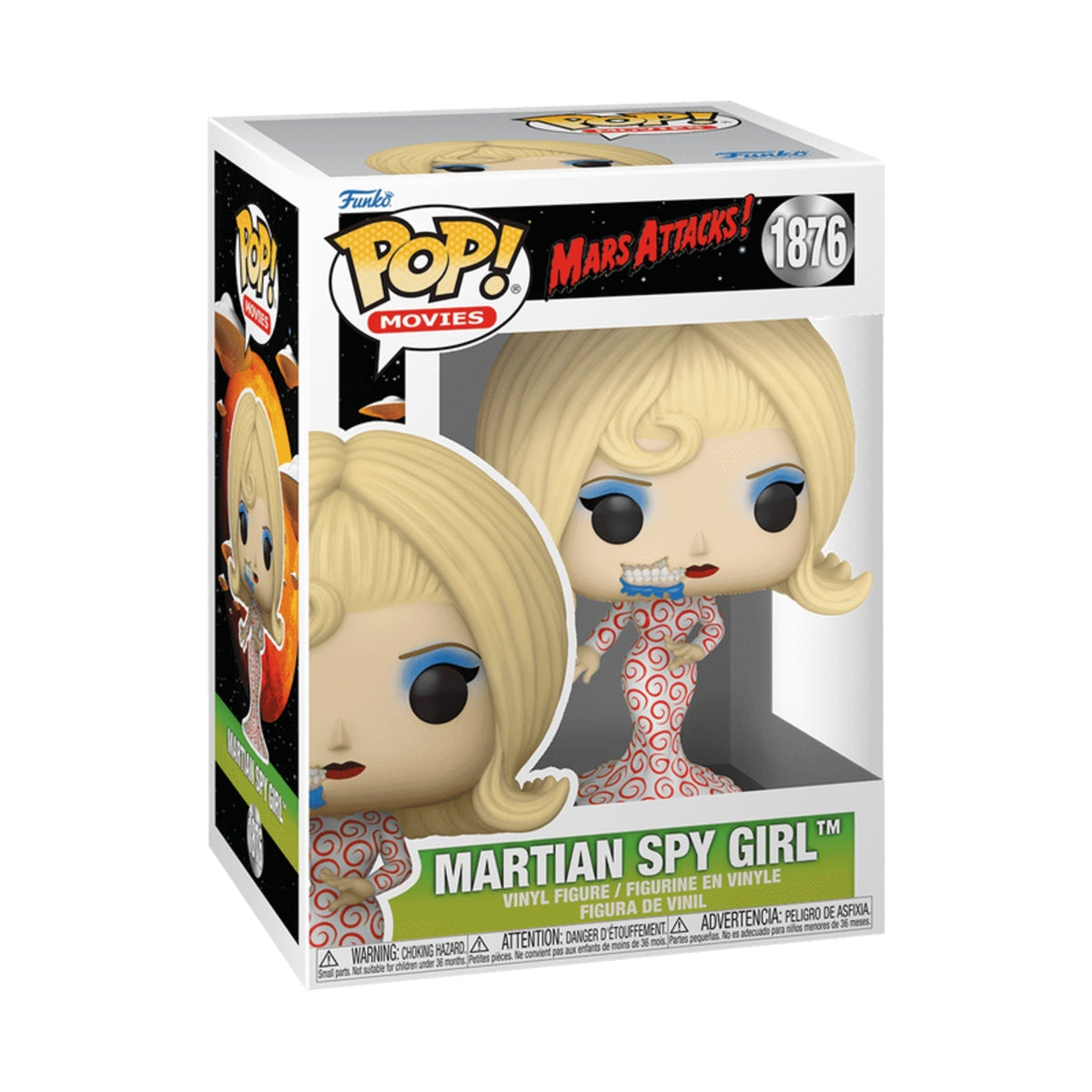 Funko Pop Mars Attacks: Martian Spy Girl 4-Inch Vinyl Figure #1876