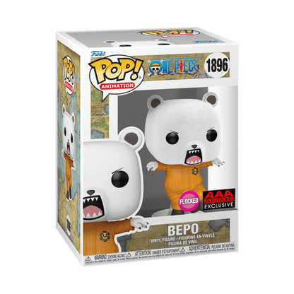 Funko Pop One Piece: Bepo (Flocked) 4-Inch Vinyl Figure #1896