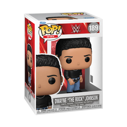 WWE Dwayne The Rock Johnson with Fanny Pack 4 Inch Funko Pop! Vinyl Figure #189