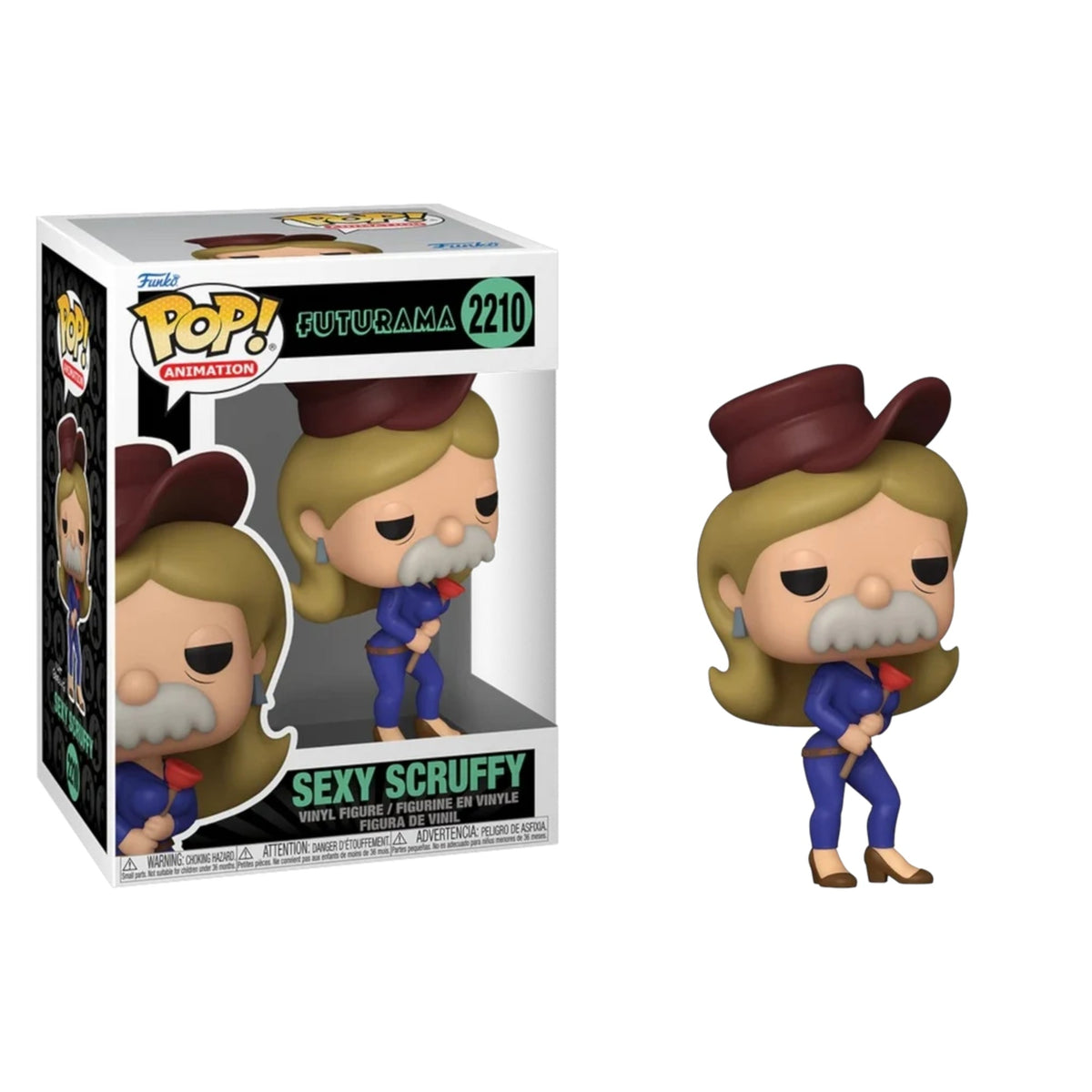 Funko Pop Futurama: Sexy Scruffy 4-Inch Vinyl Figure #2210