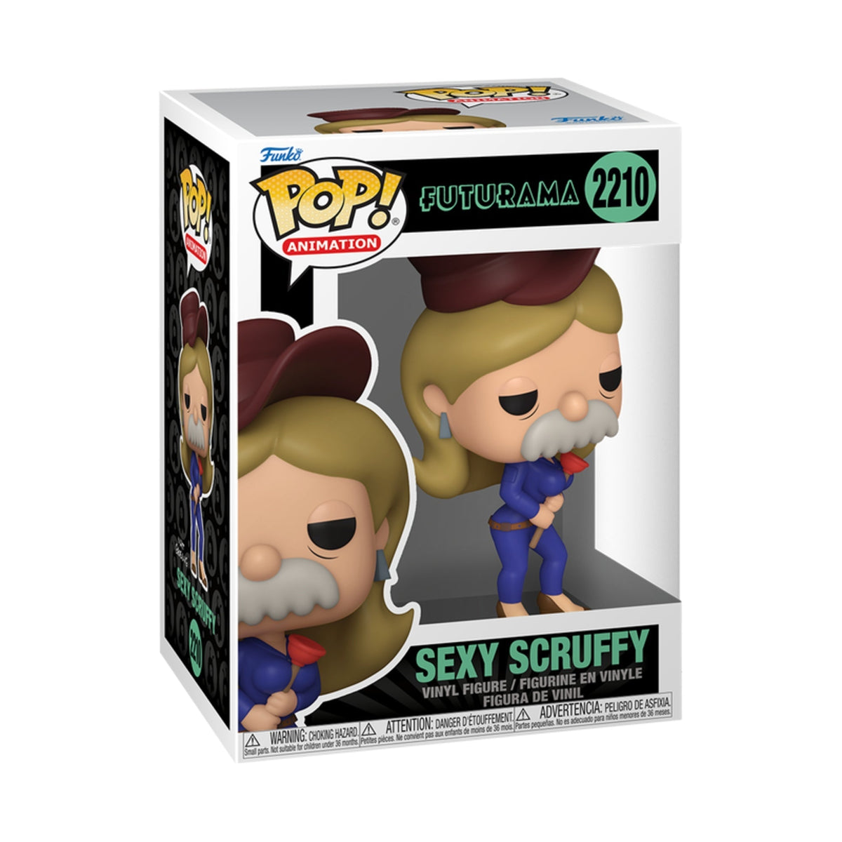 Funko Pop Futurama: Sexy Scruffy 4-Inch Vinyl Figure #2210