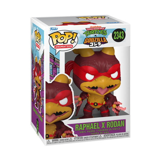 Funko Pop TMNT x Godzilla: Raphael x Rodan 4-Inch Vinyl Figure #2343