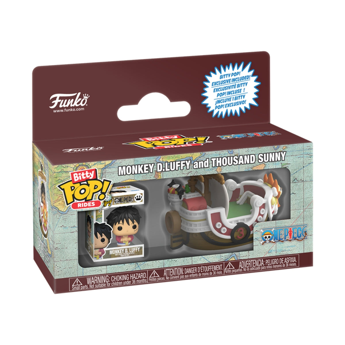 Funko Bitty Pop One Piece: Luffy with Thousand Sunny 0.9-Inch Vinyl Figure