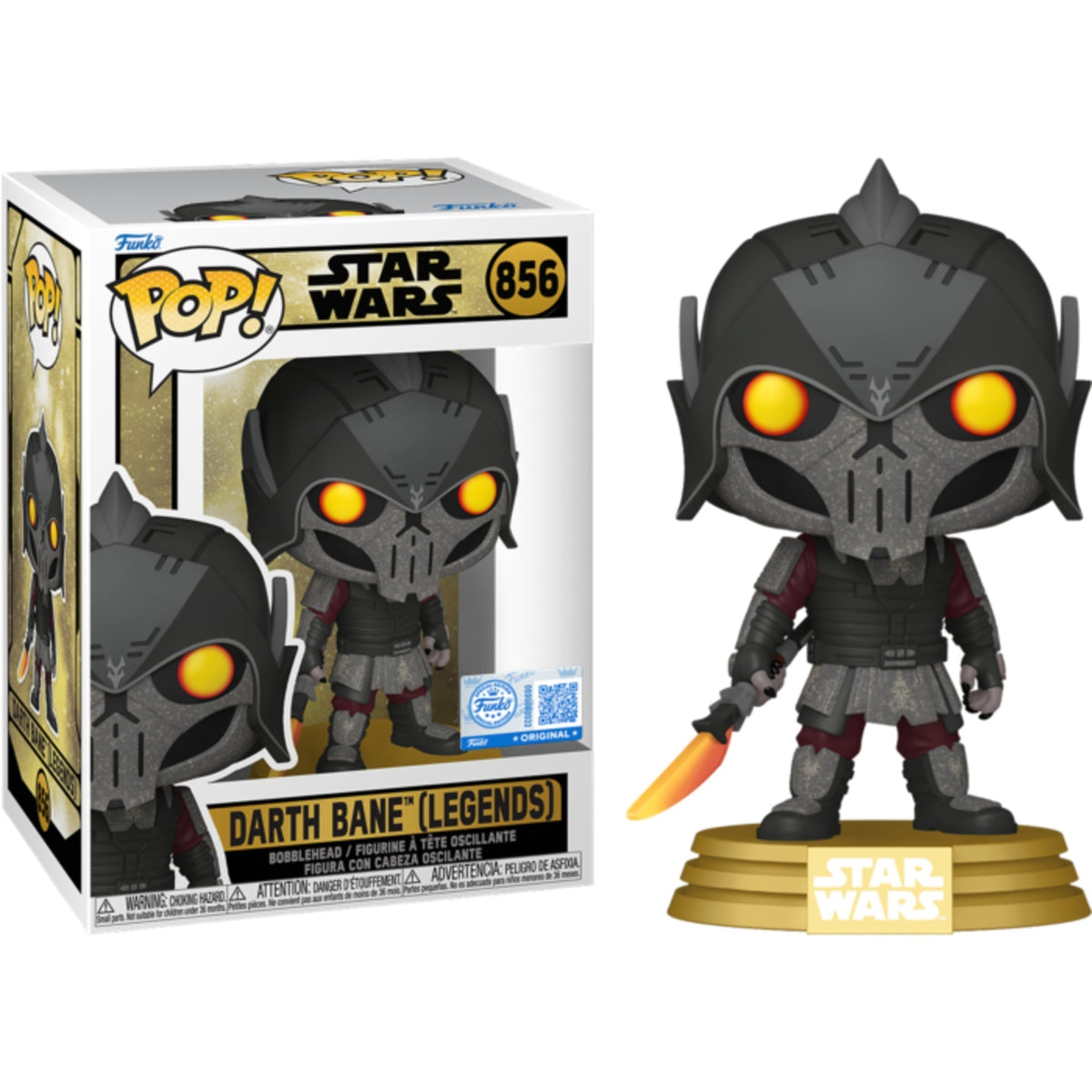 Funko Pop Star Wars: Darth Bane (Legends) 4-Inch Vinyl Figure #856