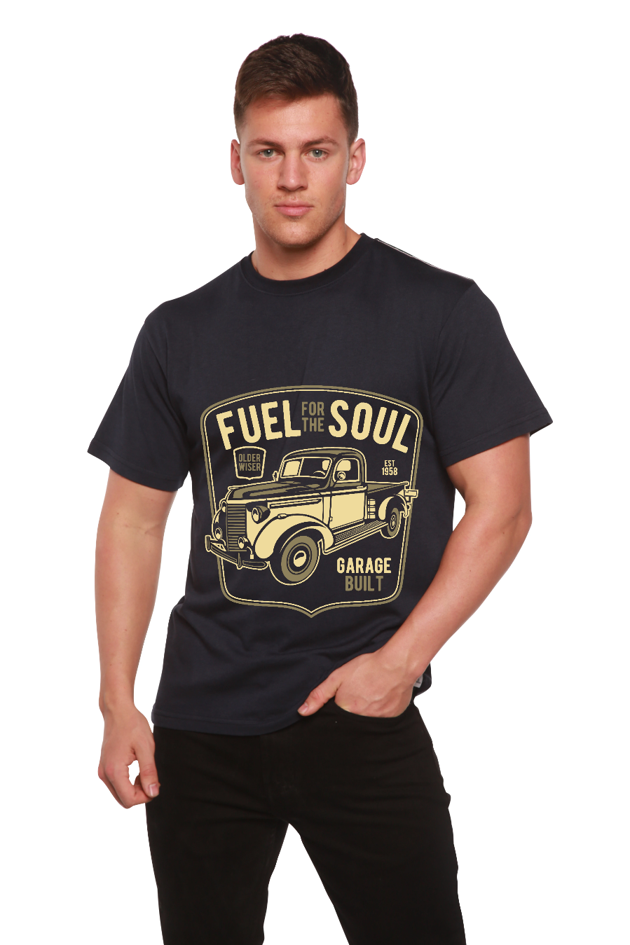 Fuel For The Soul Men's Bamboo Viscose/Organic Cotton Short Sleeve Graphic T-Shirt