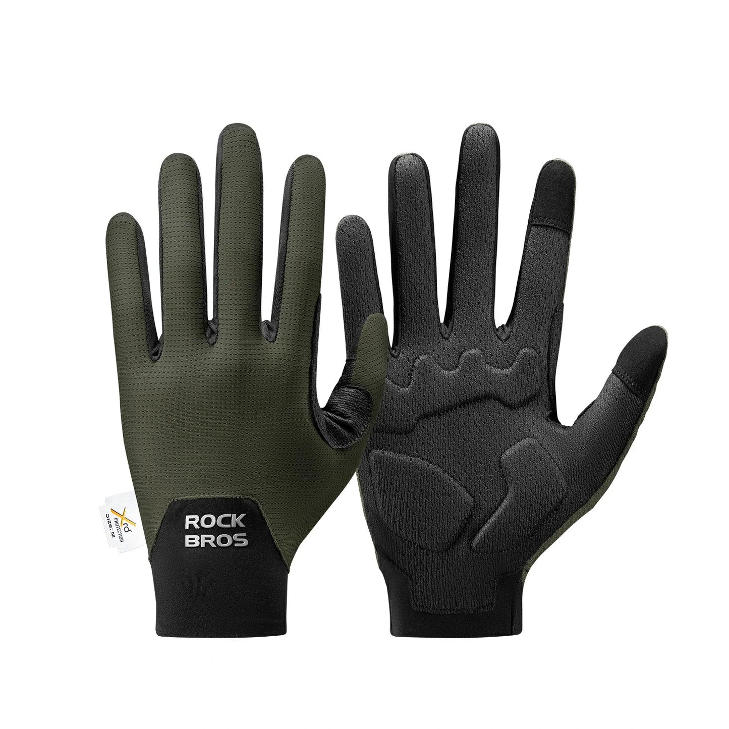 Full Finger Bike Gloves Breathable Touch screen with PORON® XRD Cushioning