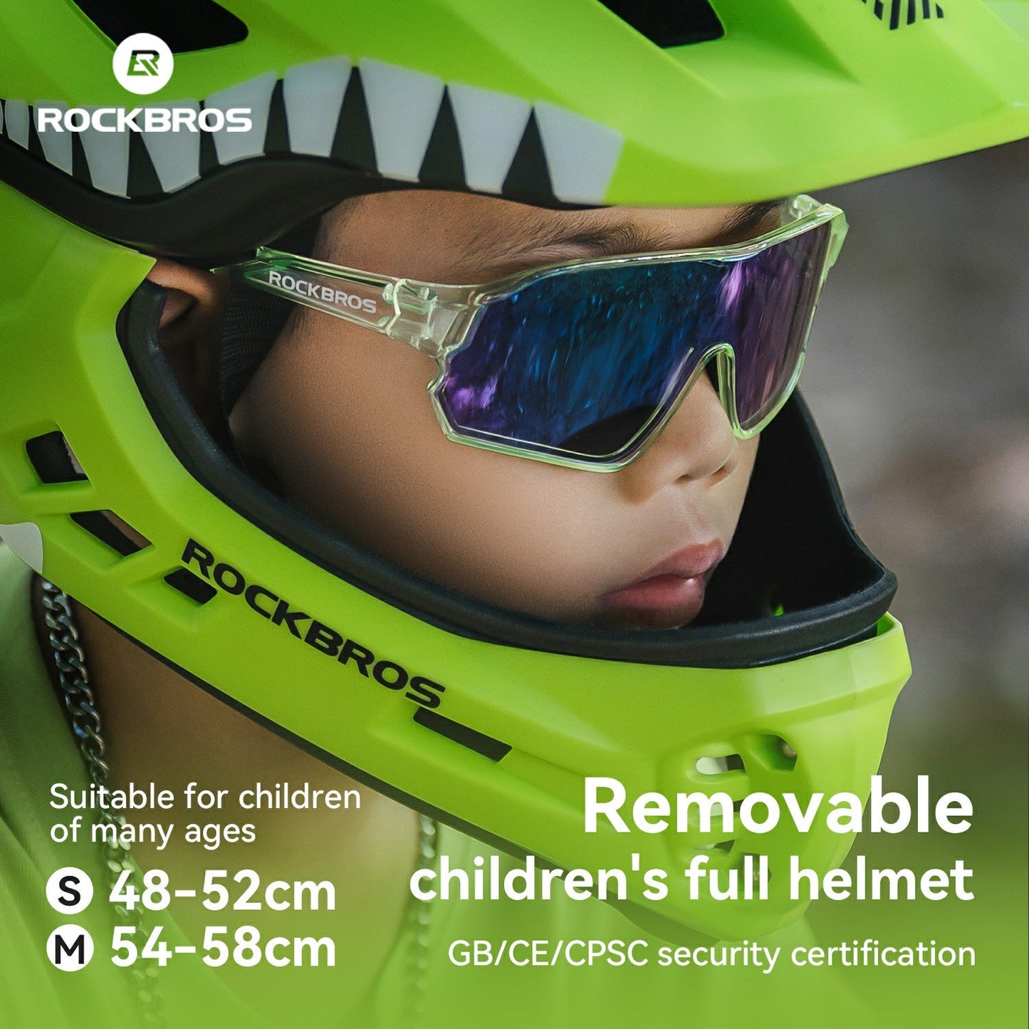 Kids Full-Face Bike Helmet Cartoon for Boys and Girls