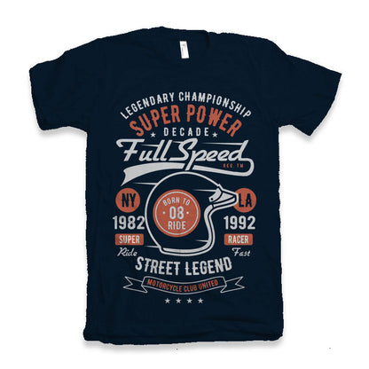 Full Speed Super Men's Bamboo Viscose/Organic Cotton Short Sleeve Graphic T-Shirt