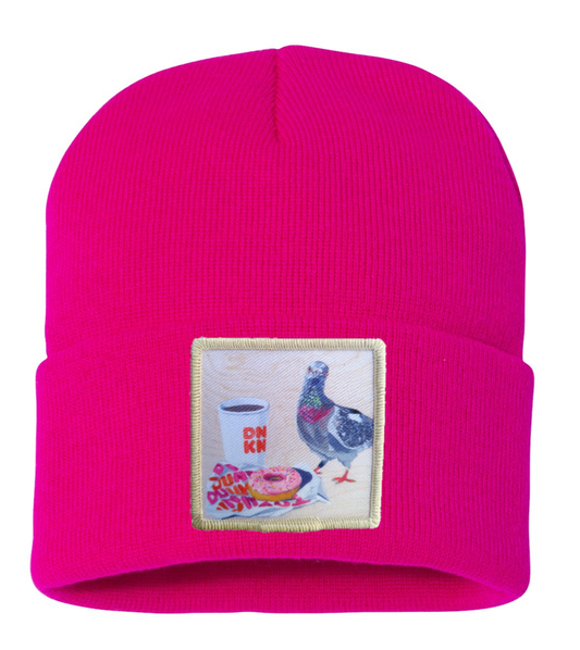 Pigeons Run on Donuts Beanie