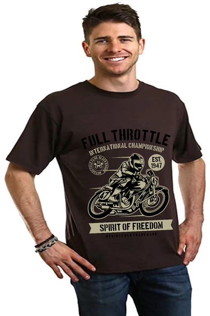 Fuul Throttle Men's Bamboo Viscose/Organic Cotton Short Sleeve Graphic T-Shirt