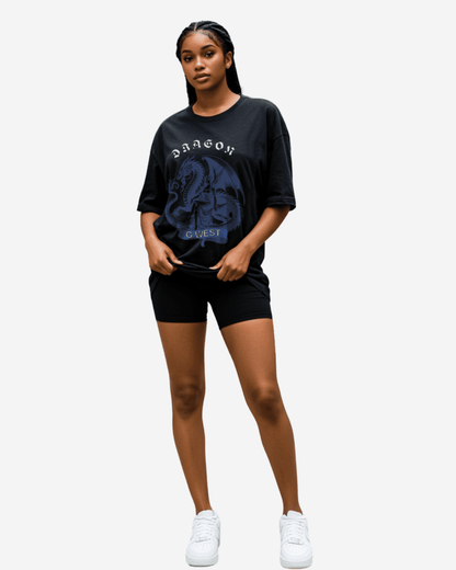 G West Dragon's Grace Oversized Women's T-Shirt