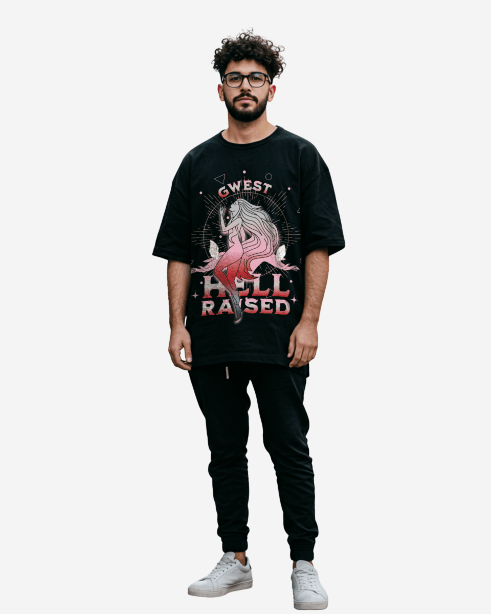 G West Hell Raised Oversized Men's T-Shirt