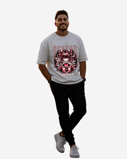 G West Psycho Madness Oversized Men's T-Shirt