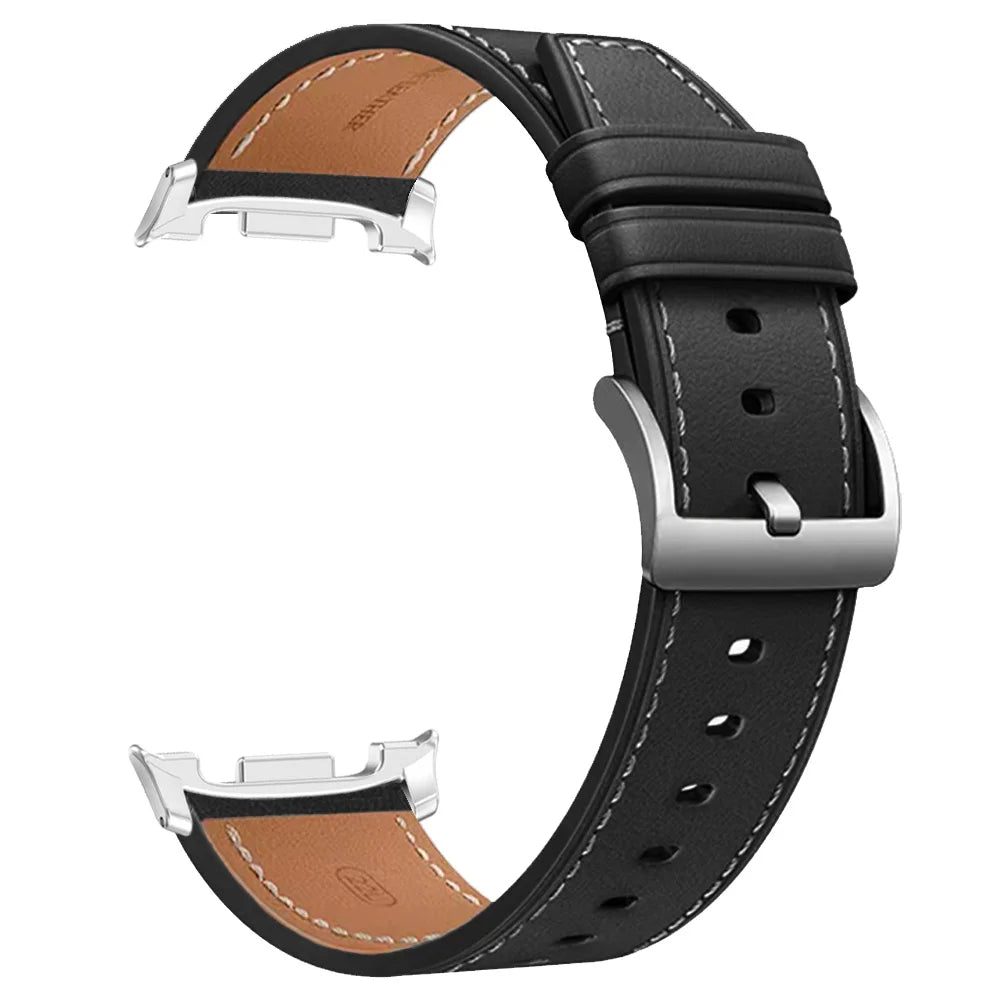 Samsung Galaxy Watch8, 8 Classic & 9 Smooth Stitched Leather Band