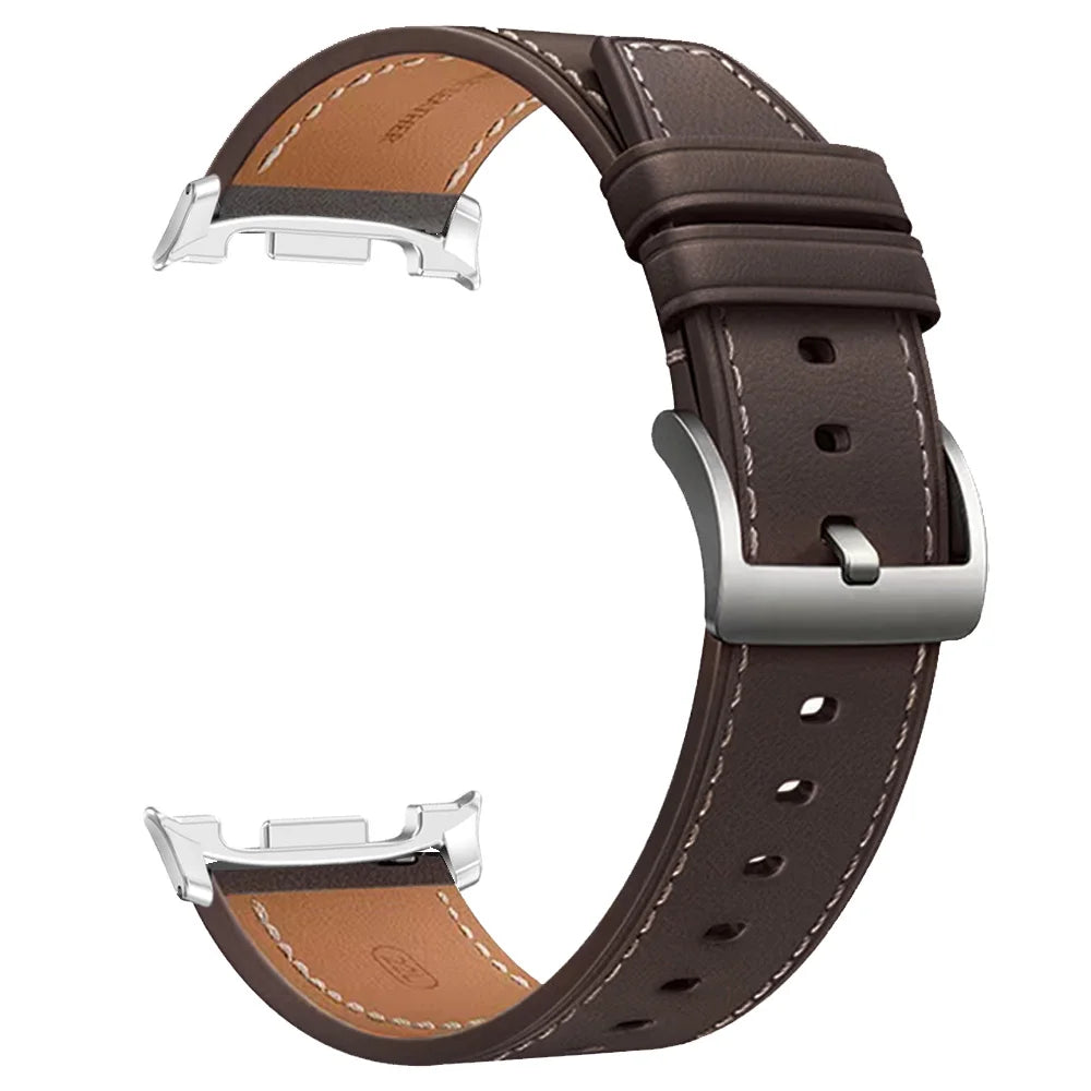 Samsung Galaxy Watch8, 8 Classic & 9 Smooth Stitched Leather Band