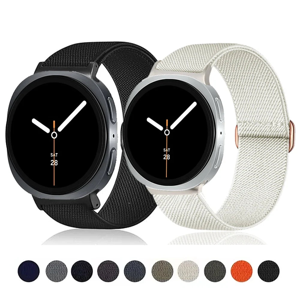 Samsung Galaxy Watch8, 8 Classic & 9 Stretch Nylon Loop, Slide Buckle