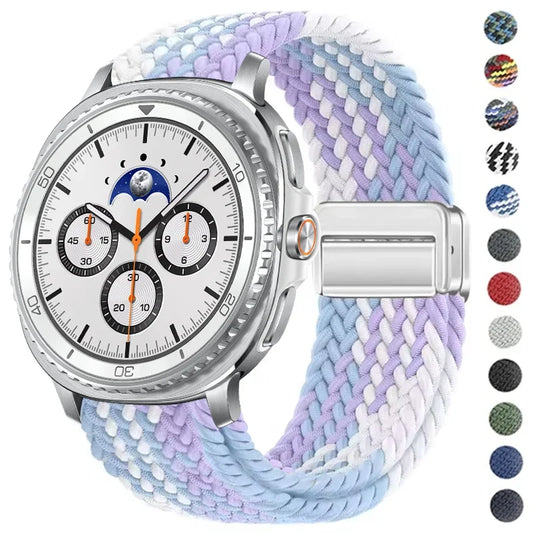 Samsung Galaxy Watch8, 8 Classic & 9 Braided Nylon Clasp Band