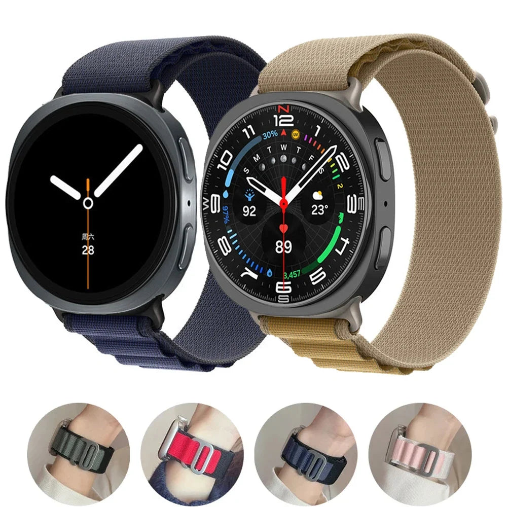 Samsung Galaxy Watch8, 8 Classic & 9 Alpine-Style Nylon Loop Band