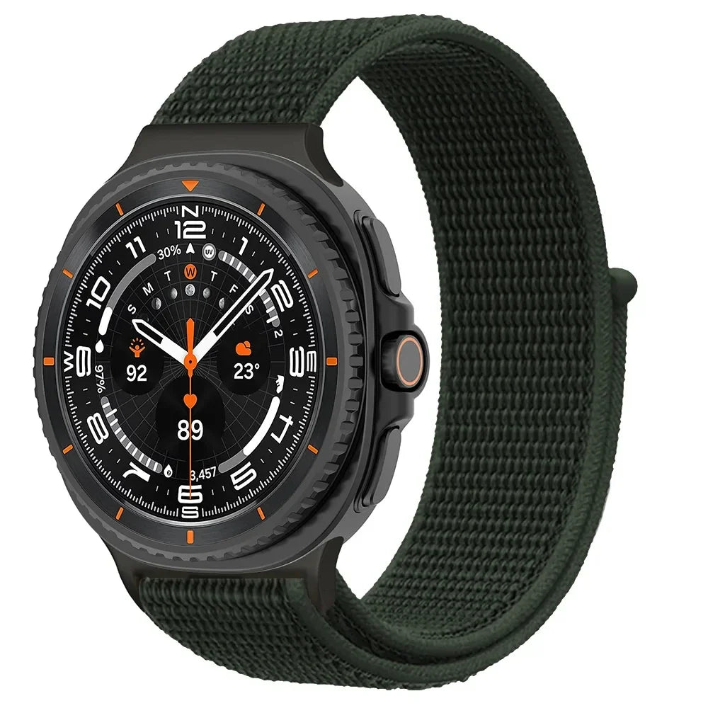 Samsung Galaxy Watch8, 8 Classic & 9 Nylon Hook-and-Loop Sport Band