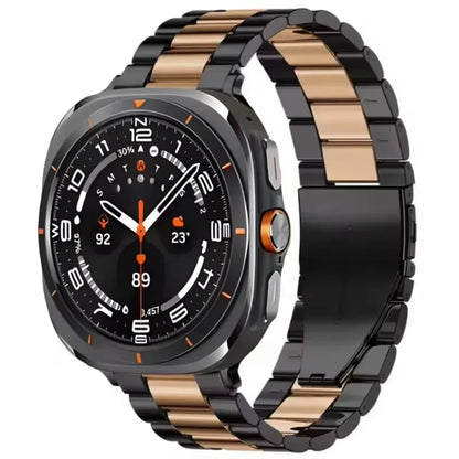 Samsung Galaxy Watch8, 8 Classic & 9 Three-Row Steel Link Band