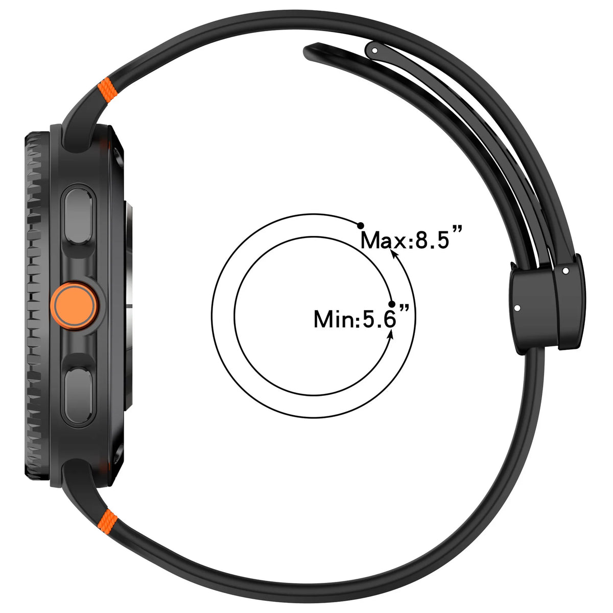 Samsung Galaxy Watch8, 8 Classic & 9 Vented Silicone Magnetic Band