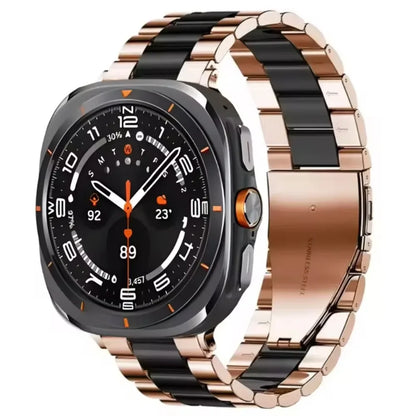Samsung Galaxy Watch8, 8 Classic & 9 Three-Row Steel Link Band