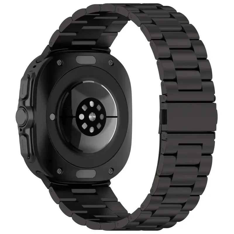 Samsung Galaxy Watch8, 8 Classic & 9 Three-Row Steel Link Band