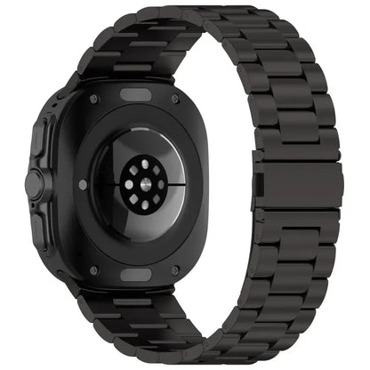 Samsung Galaxy Watch8, 8 Classic & 9 Three-Row Steel Link Band