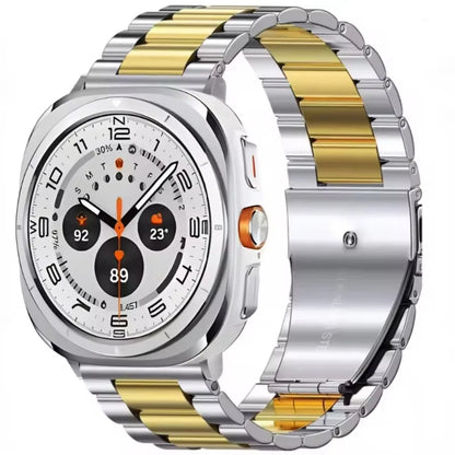 Samsung Galaxy Watch8, 8 Classic & 9 Three-Row Steel Link Band