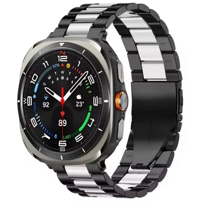 Samsung Galaxy Watch8, 8 Classic & 9 Three-Row Steel Link Band