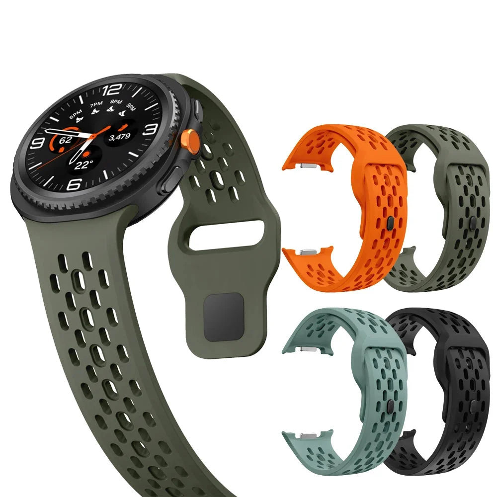 Samsung Galaxy Watch8, 8 Classic & 9 Ventilated Silicone Sport Band