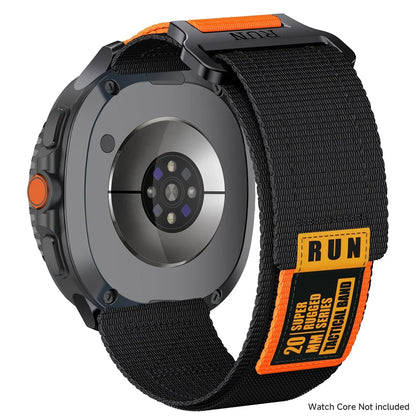 Samsung Galaxy Watch8, 8 Classic & 9 Rugged Nylon Band, RUN Label