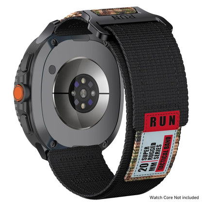 Samsung Galaxy Watch8, 8 Classic & 9 Rugged Nylon Band, RUN Label