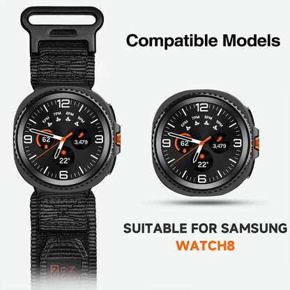Samsung Galaxy Watch8, 8 Classic & 9 Rugged Nylon Band, RUN Label