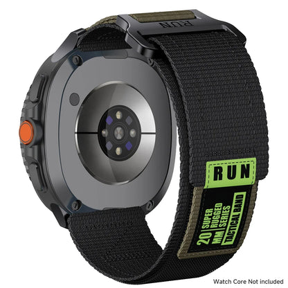 Samsung Galaxy Watch8, 8 Classic & 9 Rugged Nylon Band, RUN Label