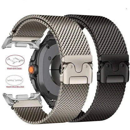 Samsung Galaxy Watch8, 8 Classic & 9 Milanese Mesh Band, Hook Clasp