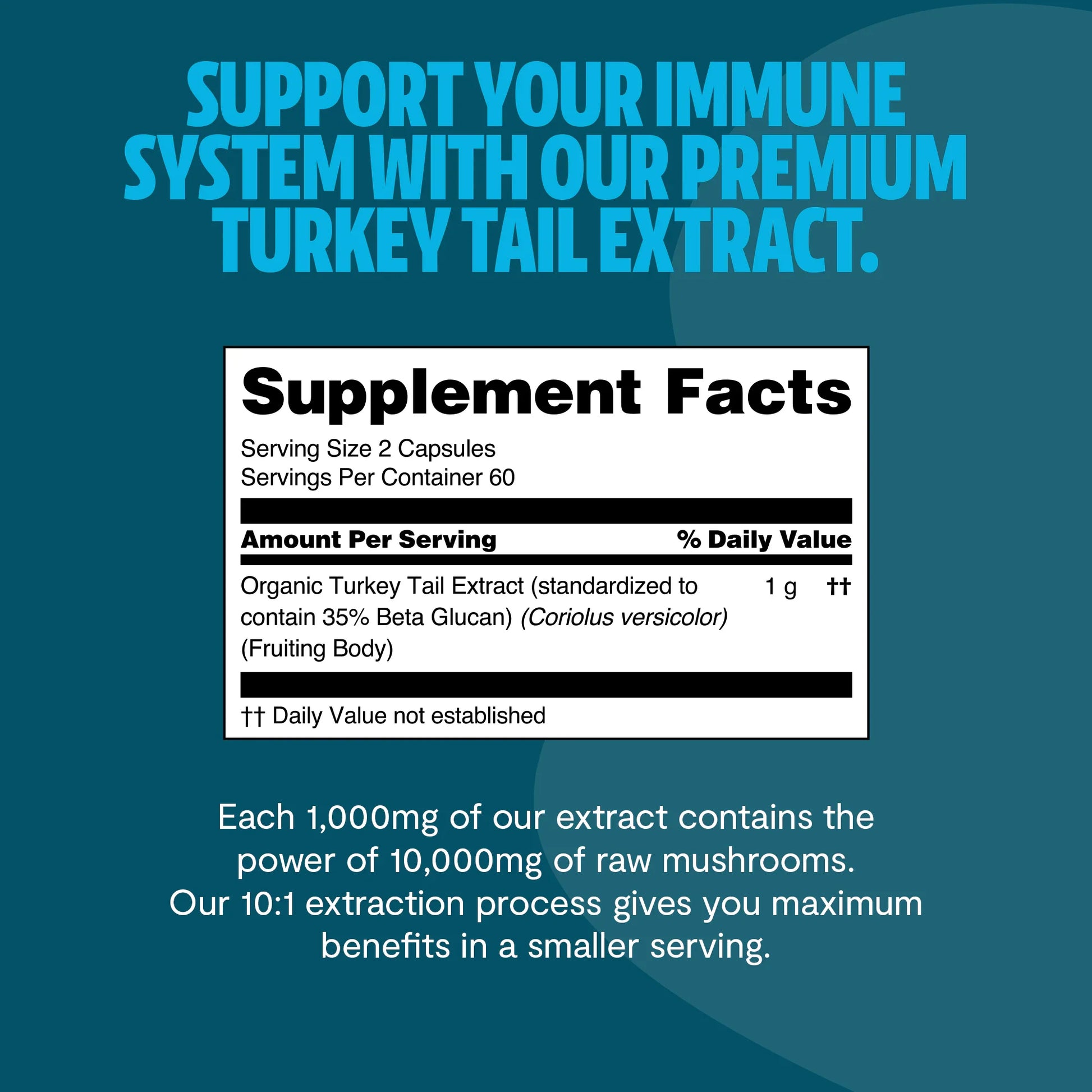 Turkey Tail Mushroom Extract Capsules - Triathlete Store