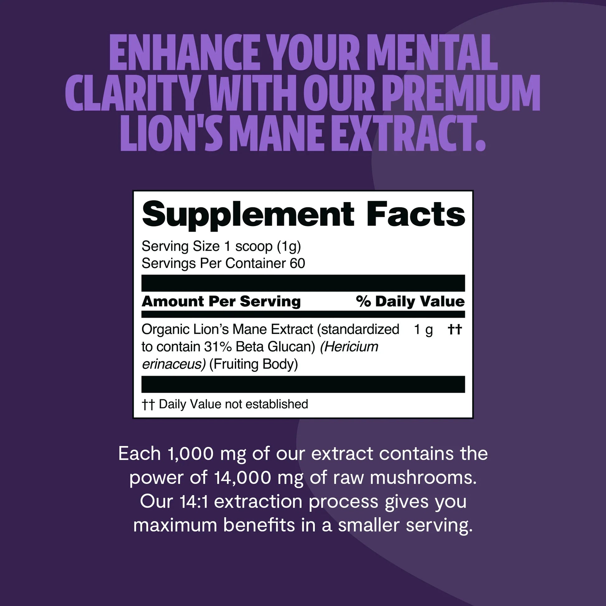 Lion's Mane Mushroom Extract Powder - Triathlete Store