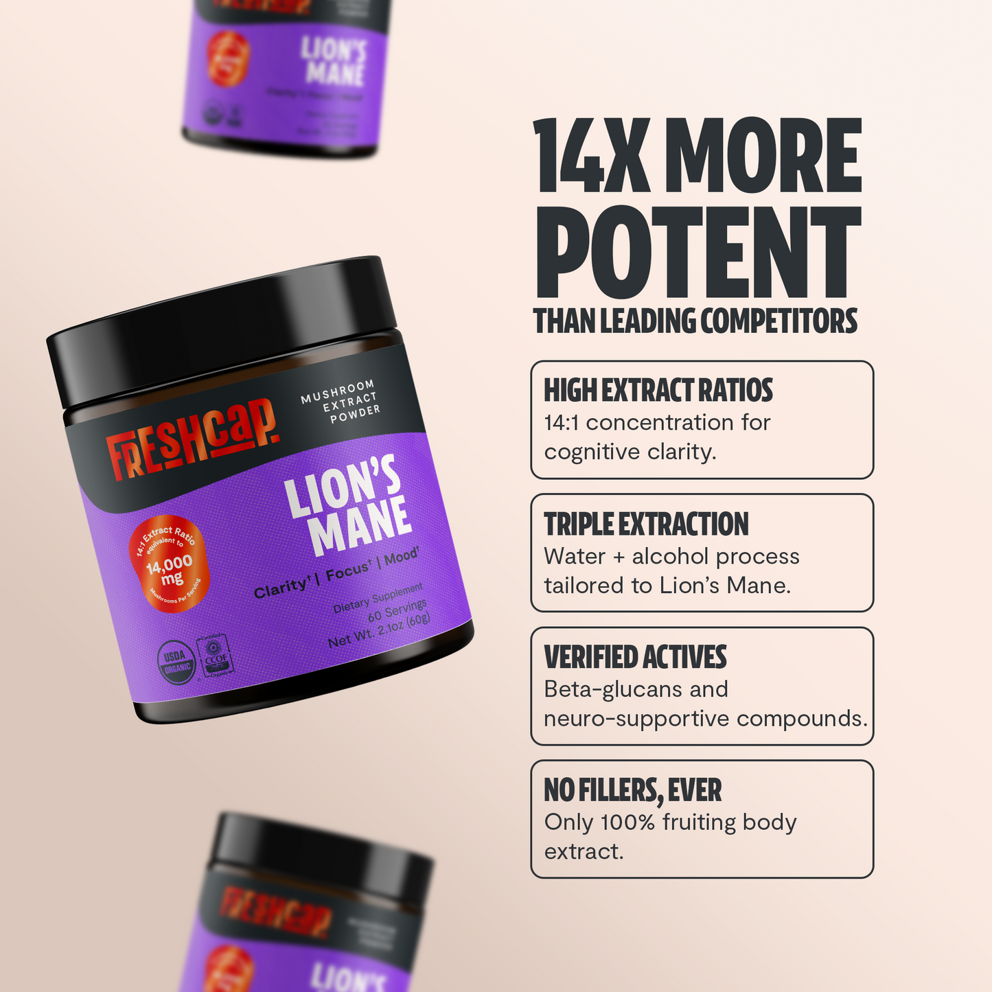 Lion's Mane Mushroom Extract Powder - Triathlete Store