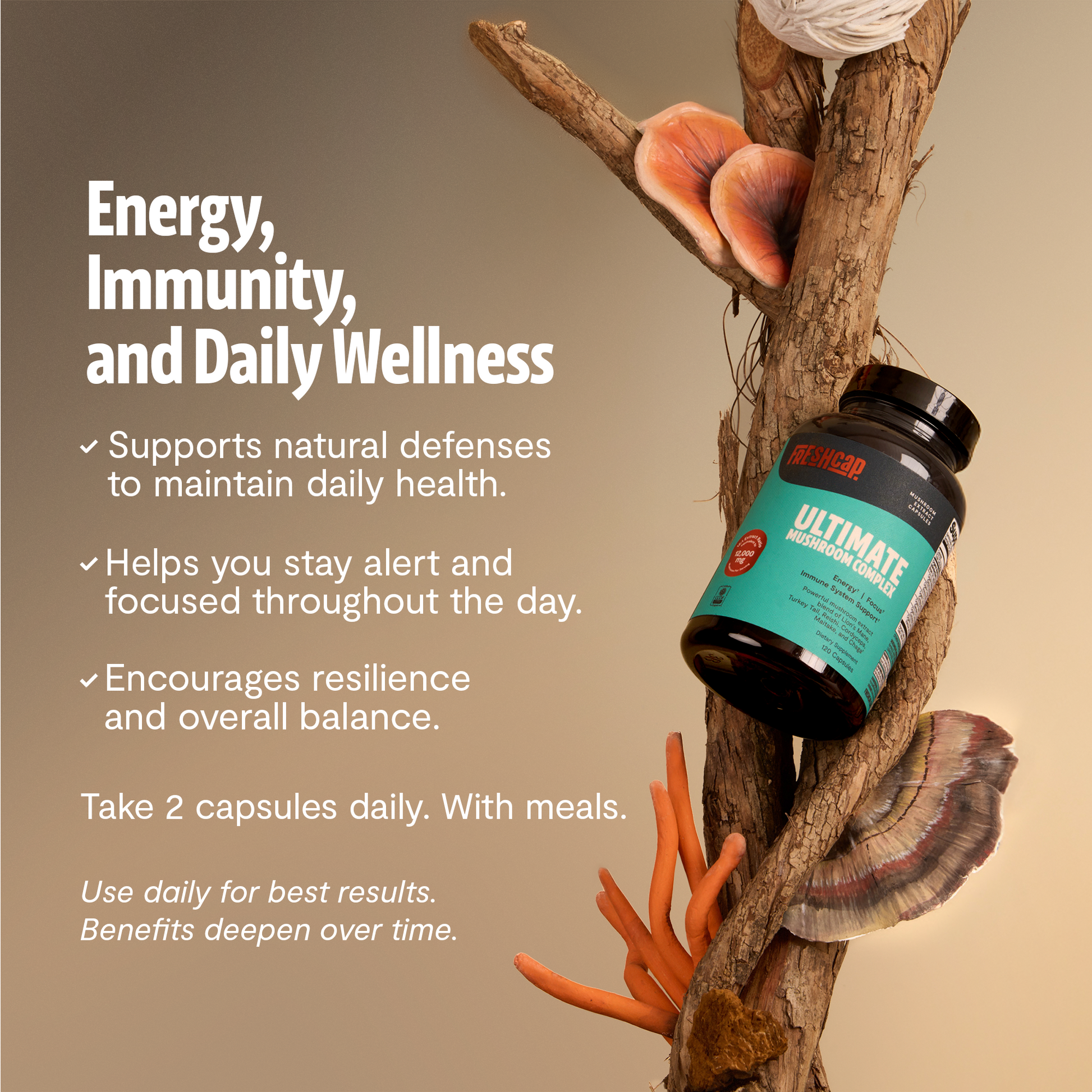 Ultimate Mushroom Complex Capsules - Triathlete Store