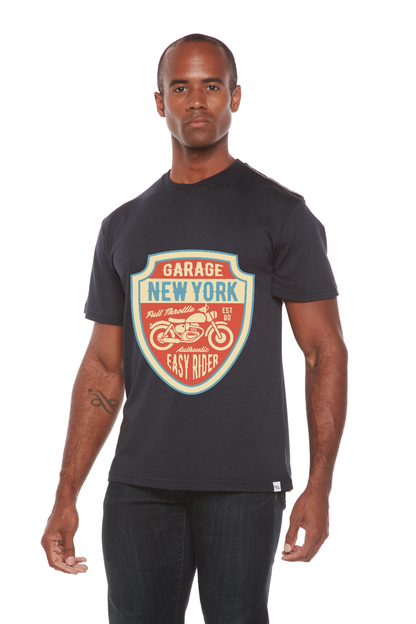 Garage New York Men's Bamboo Viscose/Organic Cotton Short Sleeve Graphic T-Shirt