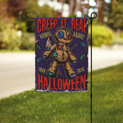 Halloween Voodoo Doll Garden Flag