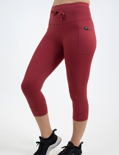 Omni Leggings | Garnet Red