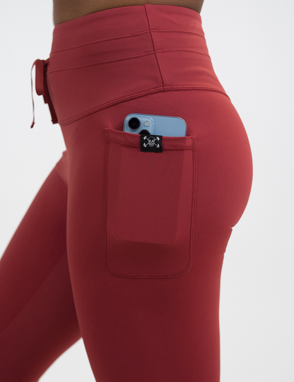 Omni Leggings | Garnet Red